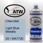 Preview: Chevrolet, Light Blue Metallic, 20 / WA7720: 400ml Sprühdose, von ATW Autoteile West.